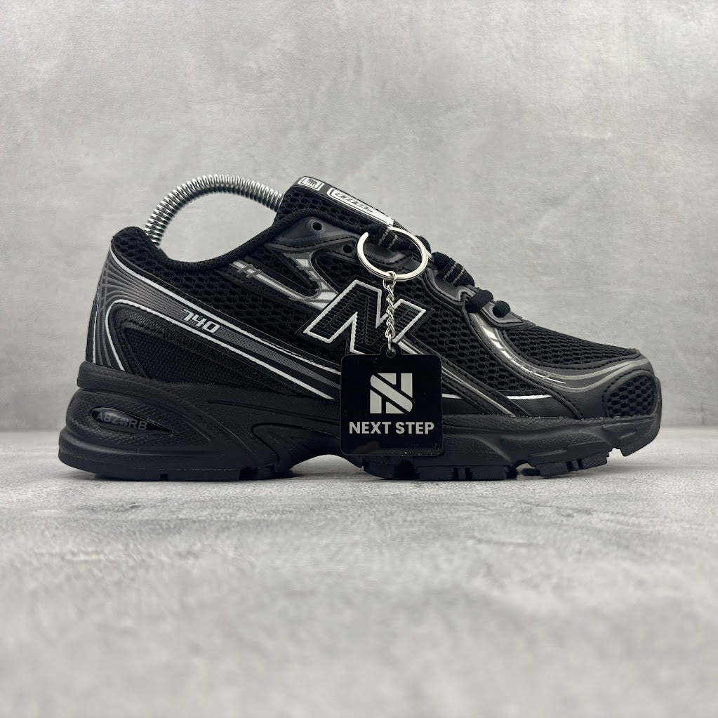 New Balance 740 Noir Gris Argenté Quality 1.1