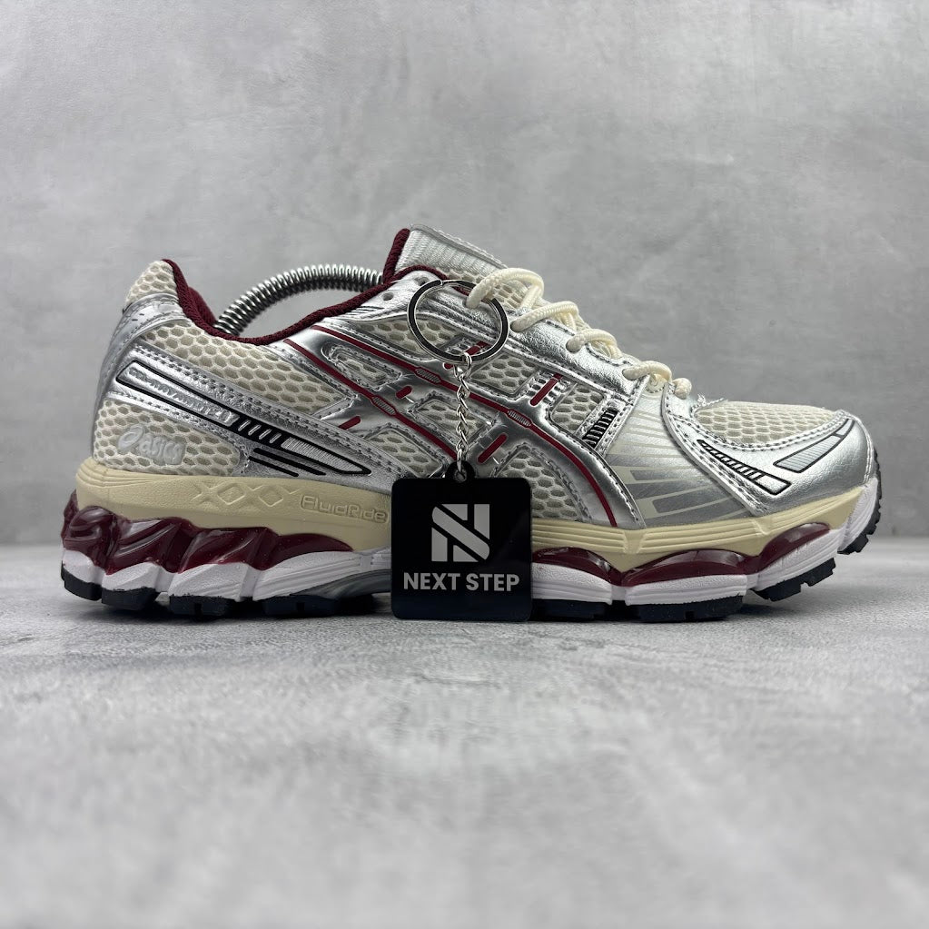 ASICS GEL-Kayano 12.1 Silber Bordeaux